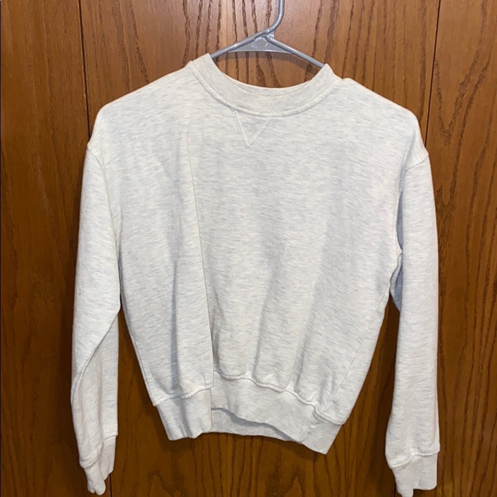 cream crewneck